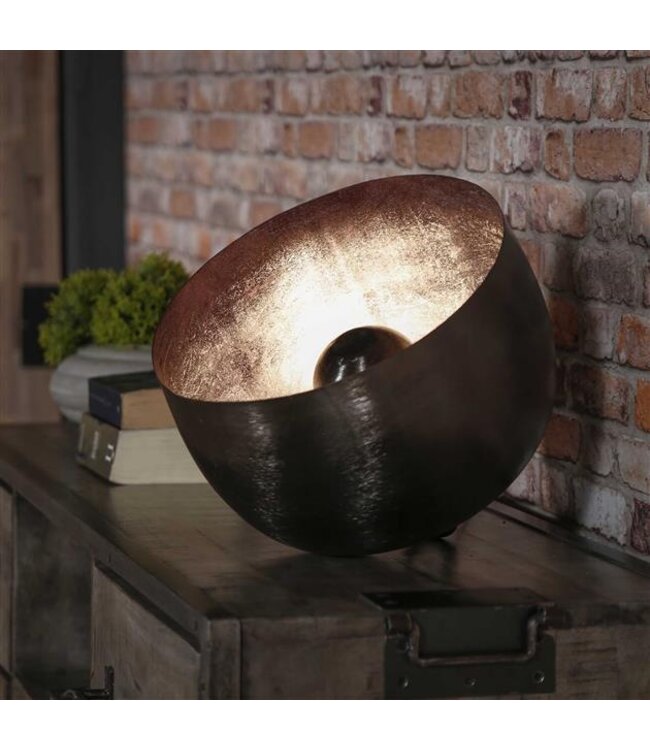 Rispens Tafellamp Ø36 basket L / Zwart nikkel