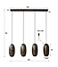 Rispens Hanglamp 4L cosmic / Brons antiek