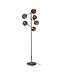 Rispens Vloerlamp 6L molecule mix glass / Artic zwart Zijl