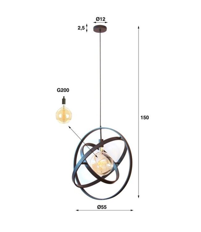 Rispens 1L Galaxy / Artic zwart