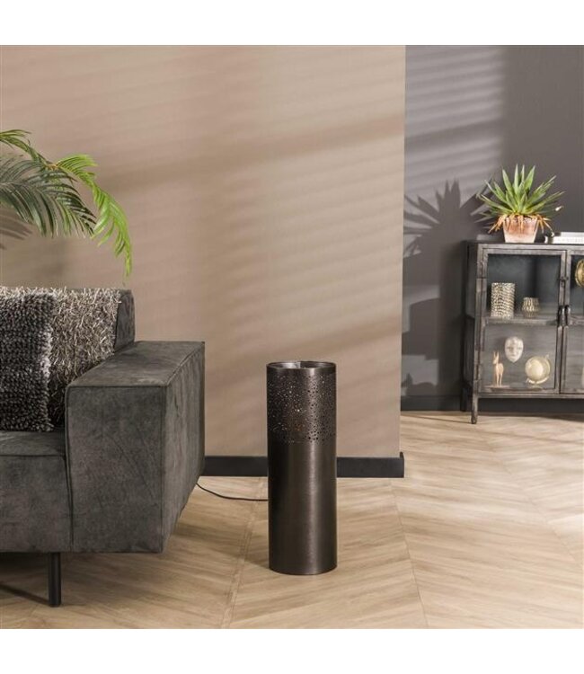 Rispens Vloerlamp Ø20 cilinder 60cm / Zwart nikkel