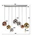 Rispens Hanglamp 4+3 stellar / Oud zilver