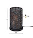 Rispens Tafellamp armor tube / Zwart bruin
