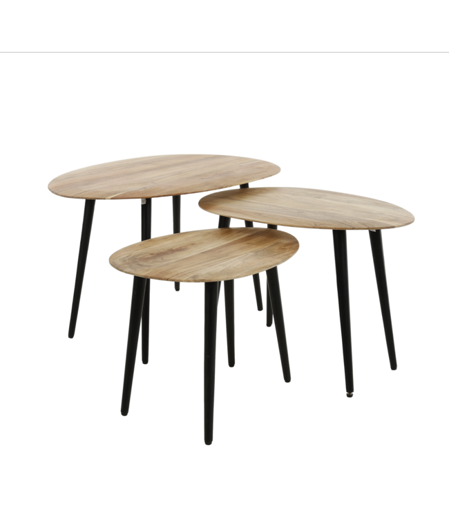 Rispens Set van 3 organisch - Acaciahout