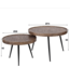 Rispens Salontafel set/2 rond metallic