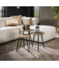 Rispens Salontafel set/3 point metallic / Brons antiek