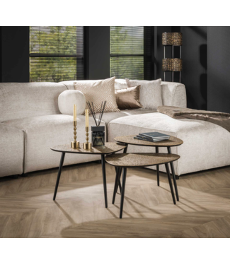 Rispens Set van 3 driehoekig metallic