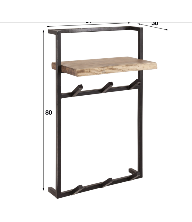 Rispens Air solid hoog 6 haken