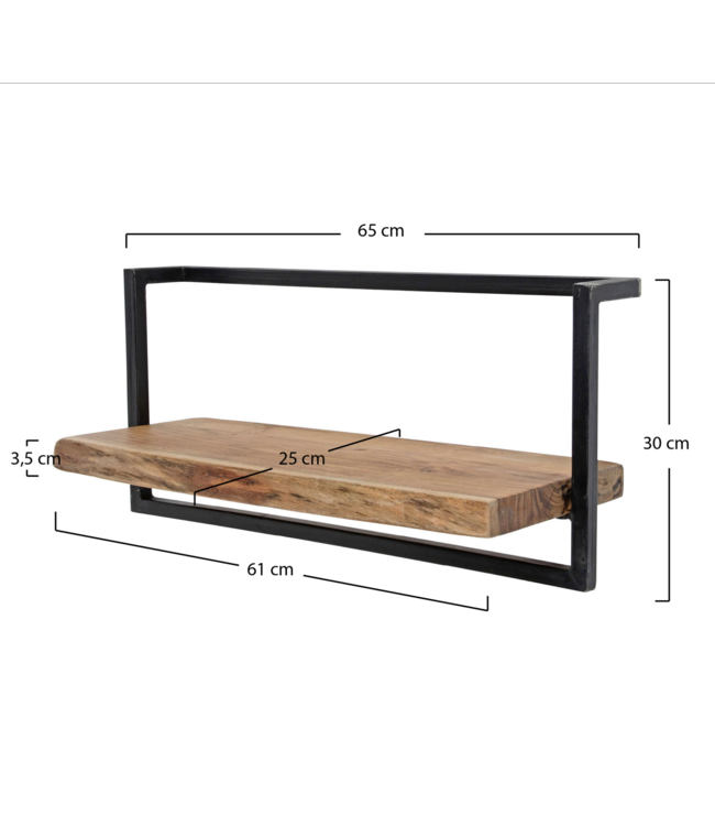 Rispens Wandplank edge 65cm