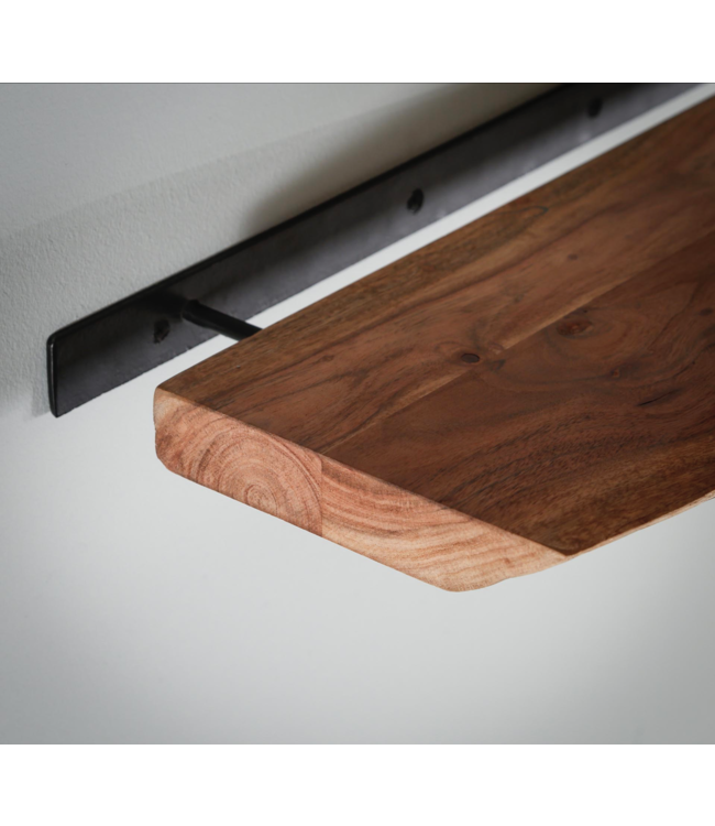 Rispens Wandplank 90 edge / Massief acacia naturel