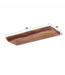 Rispens Wandplank 60 edge / Massief acacia naturel