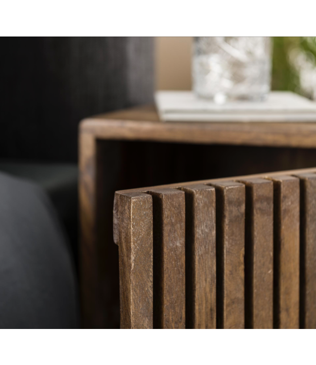 Rispens Set van 2 tweak / Massief mango zandkleur