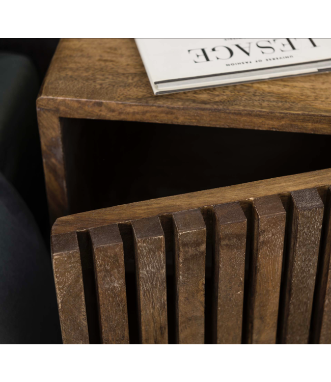 Rispens Set van 2 tweak / Massief mango zandkleur