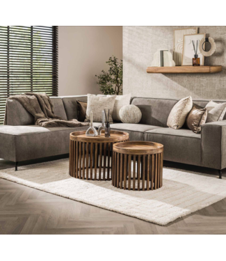 Rispens Tweak set van 2  Ø65/Ø50 / Massief mango zandkleur