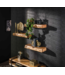 Rispens Wandschap met lade set/3 tree storage / Massief acacia naturel