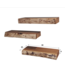Rispens Wandschap met lade set/3 tree storage / Massief acacia naturel