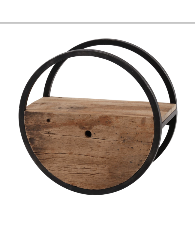 Rispens Wandschap circular Ø50 met lade / Robuust hardhout
