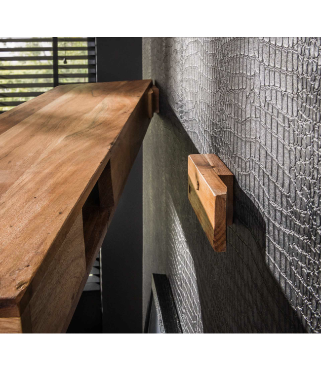 Rispens Wandplank 100 tree / Massief acacia naturel