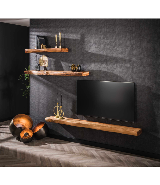 Rispens Wandplank 100 tree / Massief acacia naturel