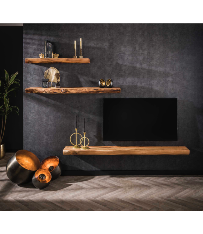 Rispens Wandplank 100 tree / Massief acacia naturel