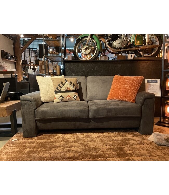 Bank Duco zoals afgebeeld: 2,5 zits in bekleding: C-River 66 Contrast Stiksel