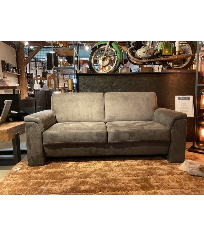 Bank Duco zoals afgebeeld: 2,5 zits in bekleding: C-River 66 Contrast Stiksel