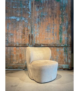 Fauteuil Ron in meerdere stoffen en leersoorten leverbaar