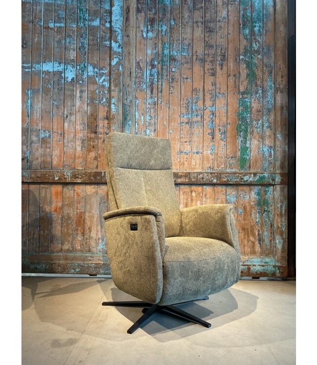 Rispens Relaxfauteuil Nora zoals afgebeeld: Met accu maat: M. In bekleding: Mileto 156 hunter