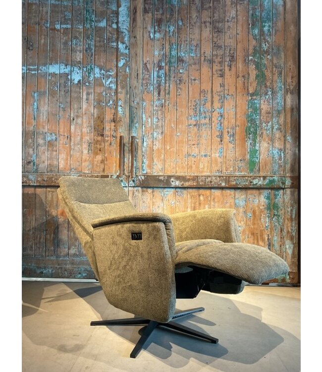 Rispens Relaxfauteuil Nora zoals afgebeeld: Met accu maat: M. In bekleding: Mileto 156 hunter
