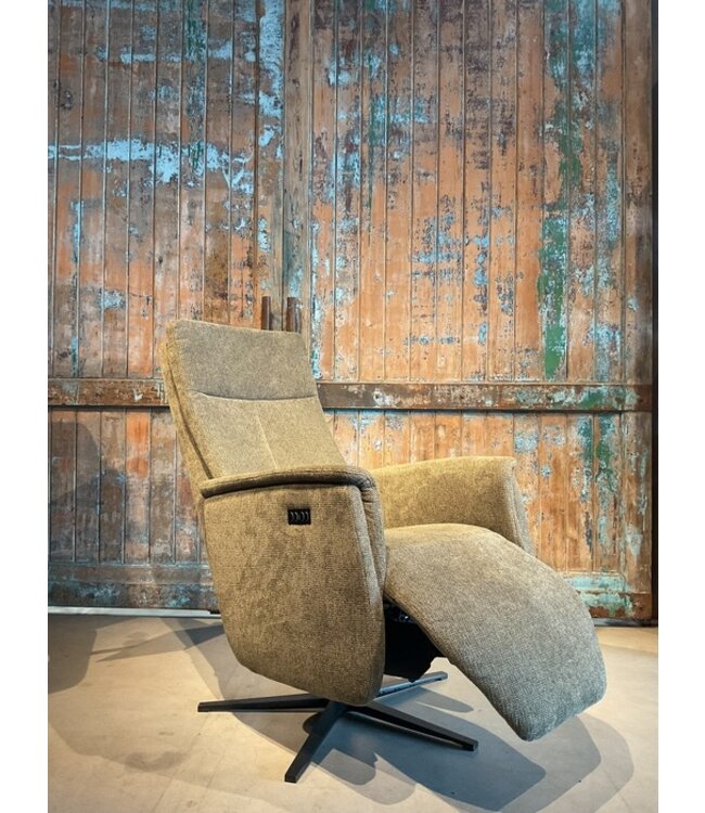 Rispens Relaxfauteuil Nora zoals afgebeeld: Met accu maat: M. In bekleding: Mileto 156 hunter