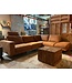 Rispens Bank DF-Living zoals afgebeeld: Met relaxelement. In bekleding: Paola 09 Camel