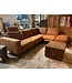 Rispens Bank DF-Living zoals afgebeeld: Met relaxelement. In bekleding: Paola 09 Camel
