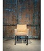 DS meubelen Eetkamerstoel Colt zoals afgebeeld met wiel, arm & harde zitting. In bekleding: Concrete Sand