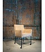 DS meubelen Eetkamerstoel Colt zoals afgebeeld met wiel, arm & harde zitting. In bekleding: Concrete Sand