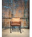 DS meubelen Eetkamerstoel Nicole XL zoals afgebeeld: met wiel & arm. In bekleding: Vintage brown
