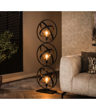 Rispens Vloerlamp 3L Galaxy/Artic zwart Zijl