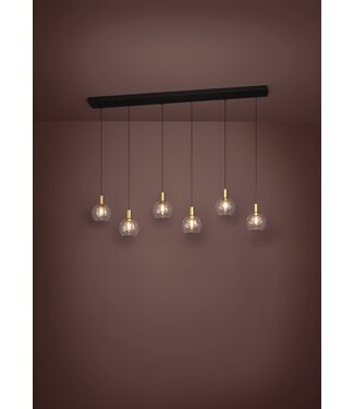 Stars Of Light Terque Zwart/Mat Goud/Glas Star