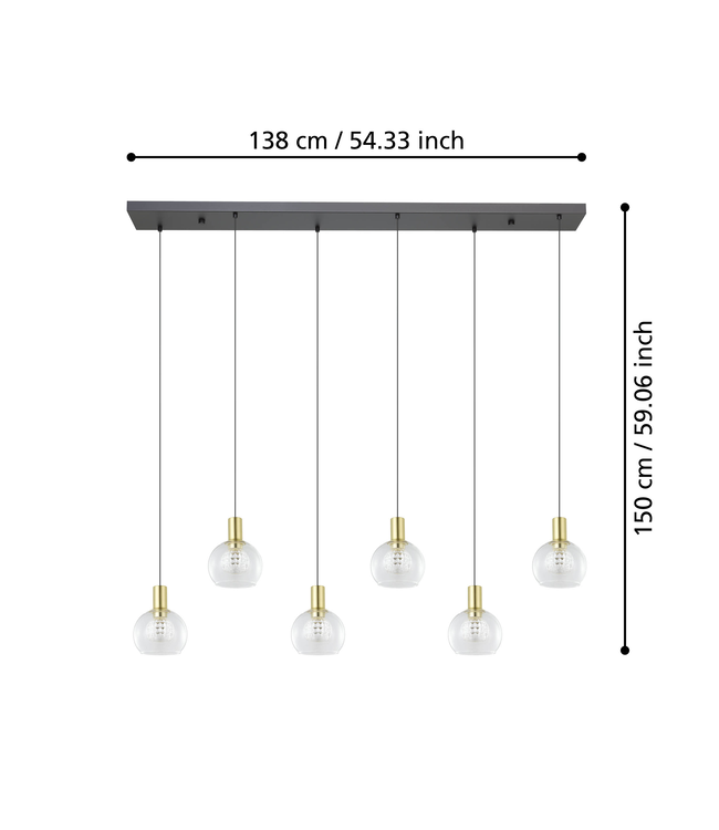 Stars Of Light Terque Zwart/Mat Goud/Glas