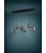 Stars Of Light Larva Zwart/Smoke Glas ( Incl.Afstb.Bed.)Star
