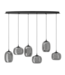 Stars Of Light Larva Zwart/Smoke Glas ( Incl.Afstb.Bed.)Star