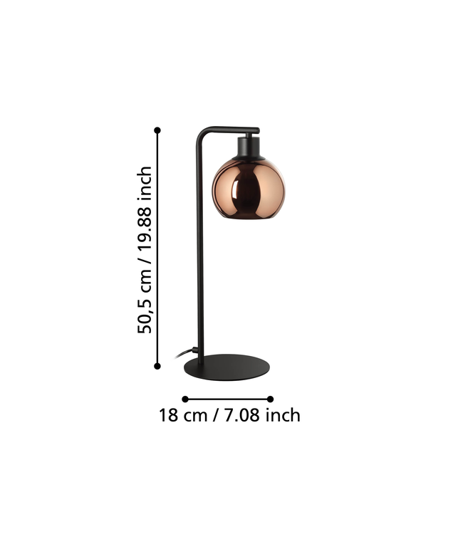 Stars Of Light Cordoba Zwart/Koper Glas