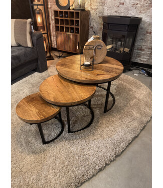 Salontafelset Mango set van 3
