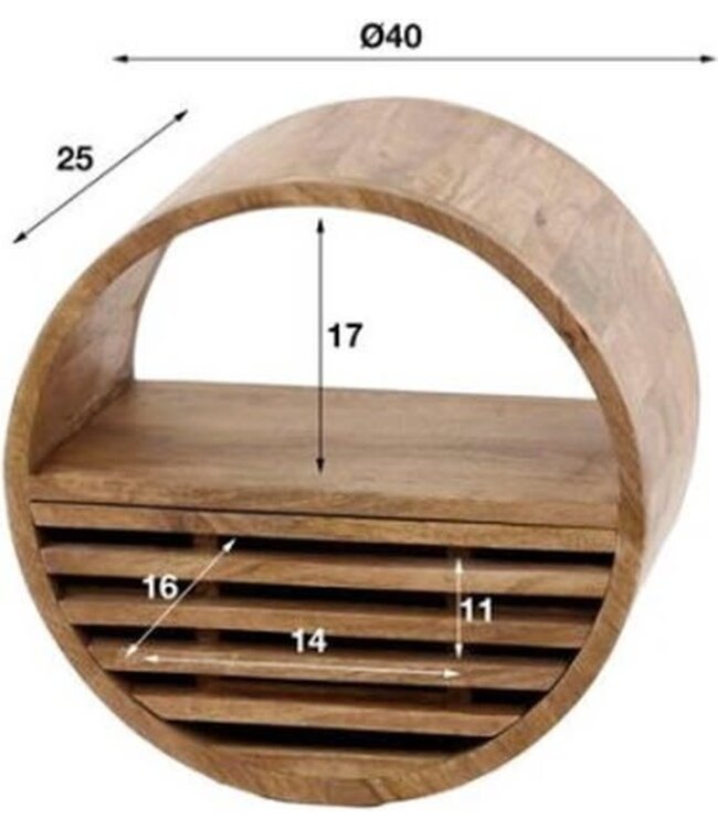 Wandschap 1L tweak Ø40
