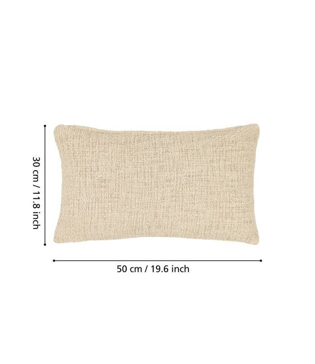 Eglo Living Sierkussen Shilabo Natur – 30x50x4 cm – Eglo Living – Natuurlijk en stijlvol accent