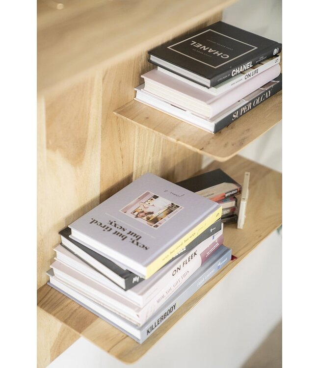 By-Boo Wandplank Seco Natural – Massief hout met natuurlijke uitstraling – By-Boo