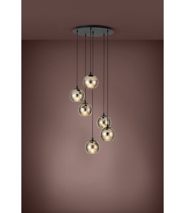 Stars Of Light Lemorieta staal zwart / glas gestoomd goudkleuren