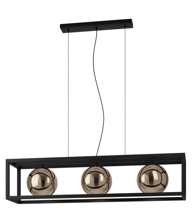 Stars Of Light Cordoba Zwart/Koper Glas 3L