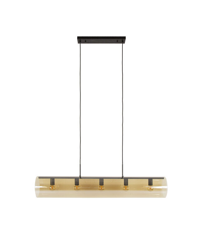 Rispens Hanglamp 5L tube amber glas Rispens