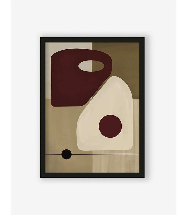 urban cotton Art Print Polished 30x40 met Frame