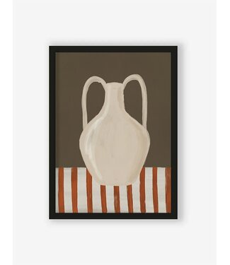 urban cotton Vivid Vase Art Print met frame 50x70